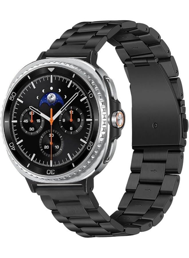 سوار بديل بدون فجوات من الفولاذ المقاوم للصدأ لساعة جالاكسي 8 40 ملم 44 ملم/ كلاسيك 46 ملم 2025، لساعة سامسونج جالاكسي ووتش 8 - Image 2